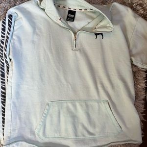Light blue quarter zip